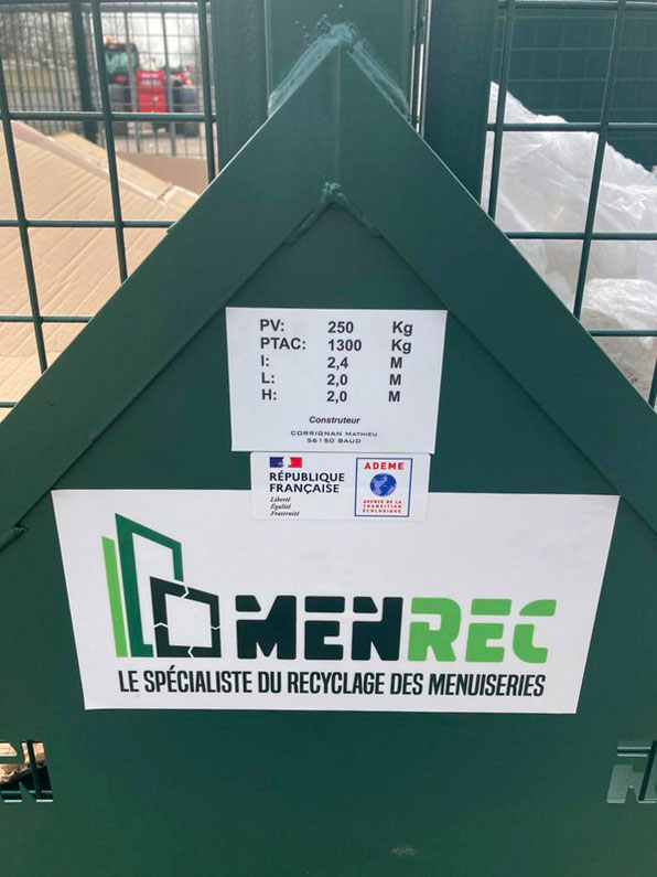 menrec bac de recyclage des menuiseries